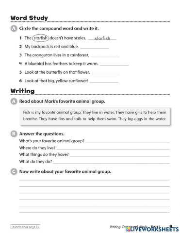 Homework Unit 1 - Communication (Words Study)