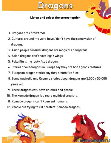 Dragons - Big English 4 Unit 5