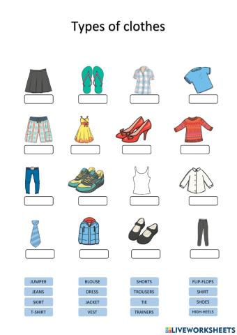 Types of clothes