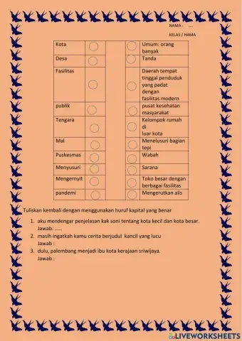 Lembar jerhja bahasa inonesia