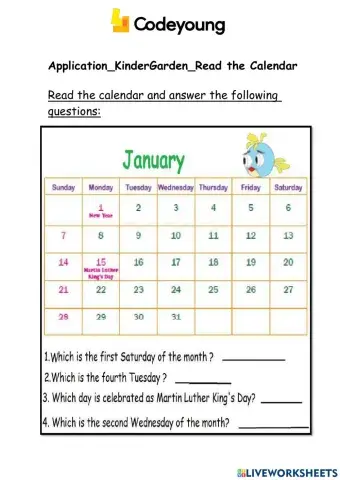 Calendar- read your calendar