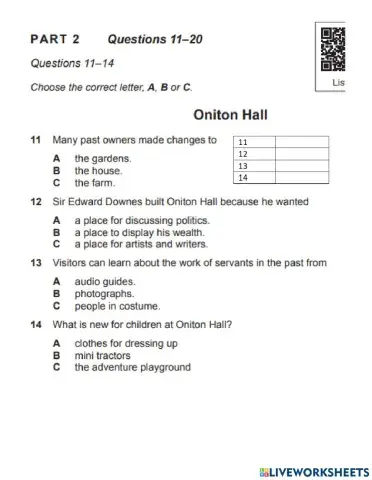 Cambridge 17 Test 2 Section 2