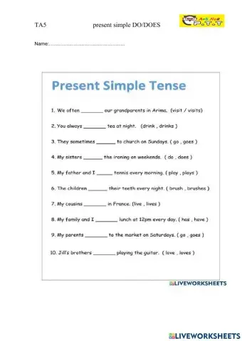 Ta5 present simple-1