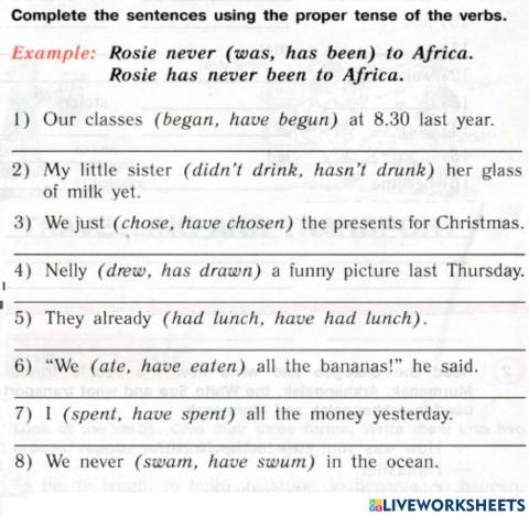 Present Perfect or Past Simple