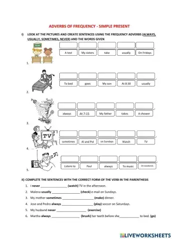 Adverbs of frequency