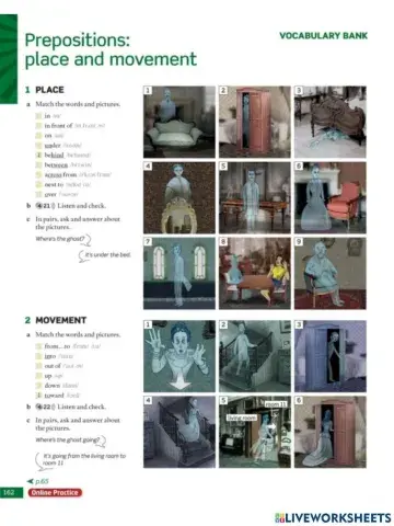 Prepositions of place and movement