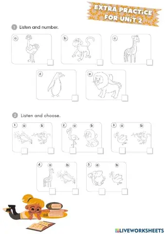 Extra practice Unit 2: Wild Animals