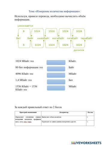 Измерение количества информации