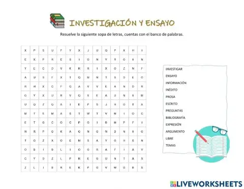 Investigación y ensayo