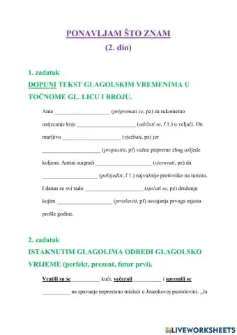 Ponavljam što znam (2) - 6.