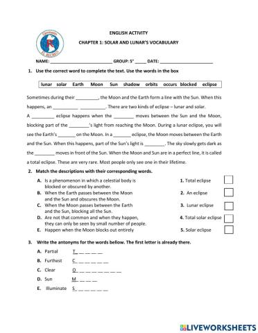 Solar and lunar eclipses