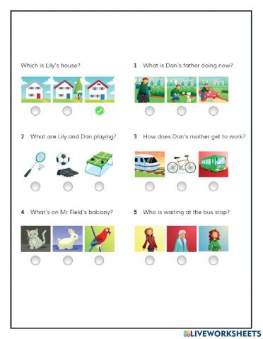 Lions: Listening Comprehension Unit 10