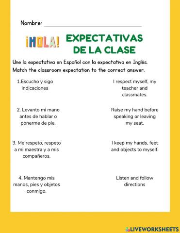 Classroom expectations