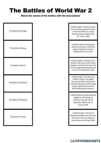 WW2 Battles