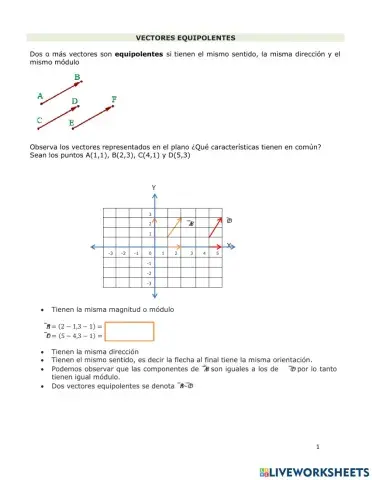 Vectores Equipolentes