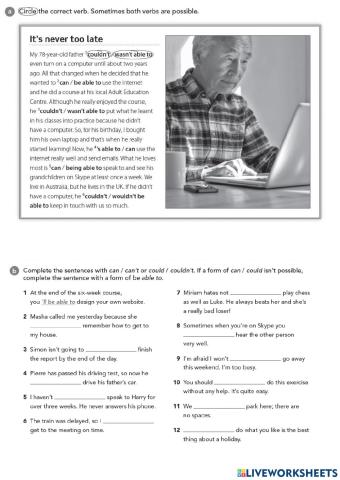 Ability and possibility