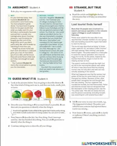 Role play - argument