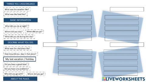 My last Holiday - Vacation