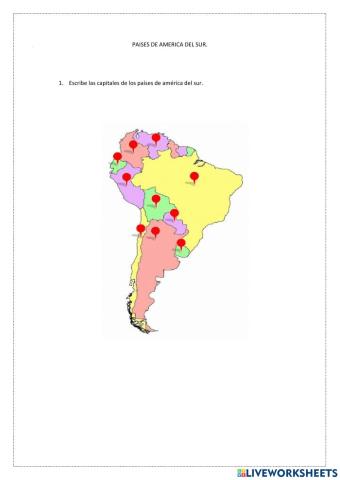 Países de américa del sur