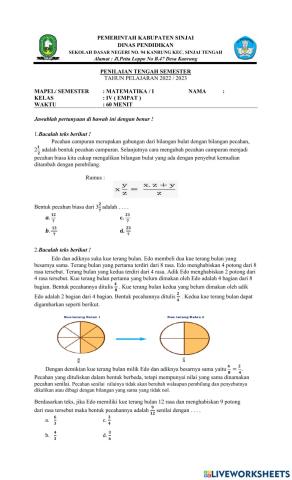 Pts kls 4 matematika sdn 94