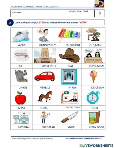 Indefinite article a-an