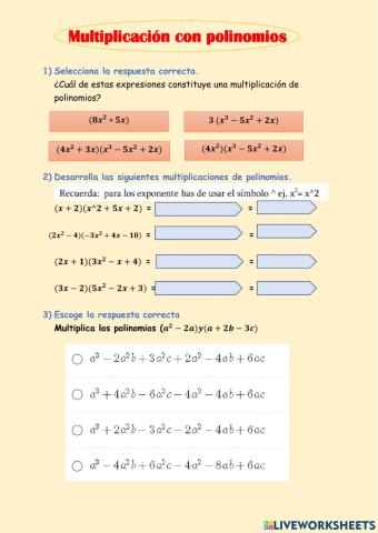 Multiplicación de Polinomios