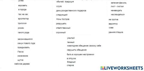 Favourite times voc check