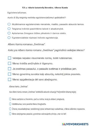 Alberas Kamiu. Romanas -Svetimas-