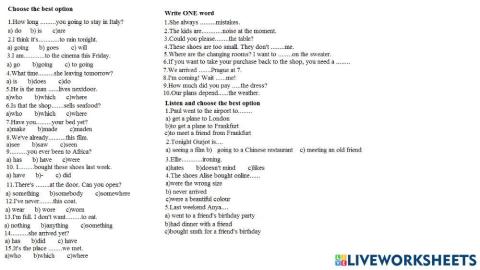 3&4revision pre-intermediate