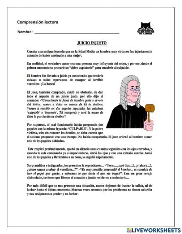 Comprensión Lectora