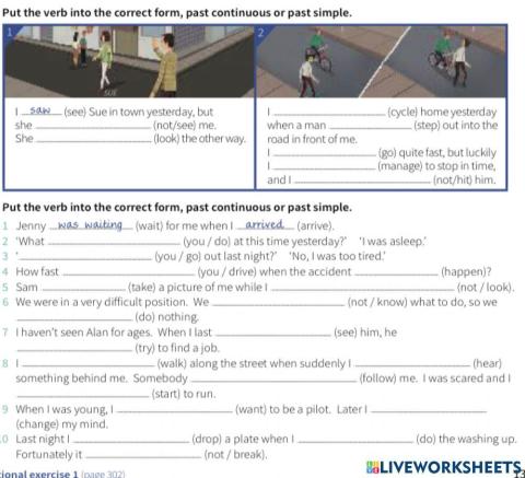 Past Continuous or Past Simple