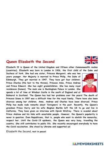 Elizabeth the second