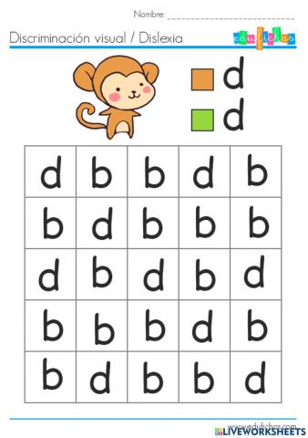 Identificar correctamente la letra d