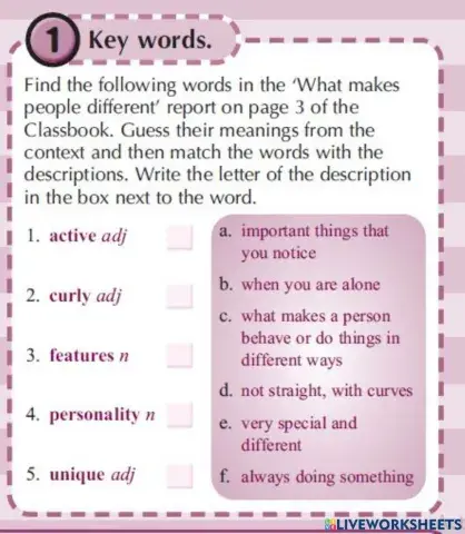 Learning Strategy box, SB p.4 and Activity 1, SB p.4 and CB p.3