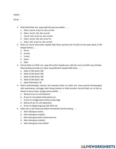 Kitab-Kitab Allah swt