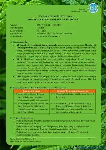 LKPD-2.Konservasi Flora dan Fauna di Indonesia