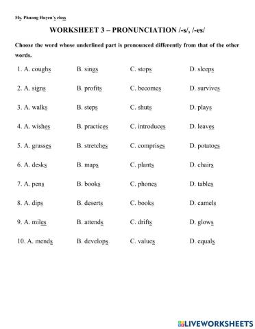 Pronunciation 3
