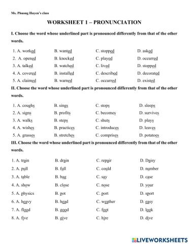 Pronunciation