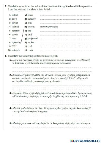 Inside PC worksheet 2