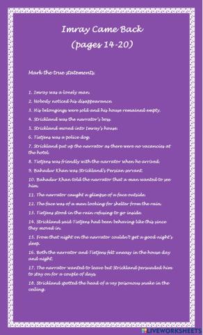 Imray Came Back: pages 14-20