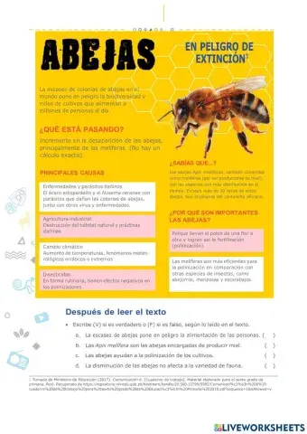 Las abejas en peligro de extinción