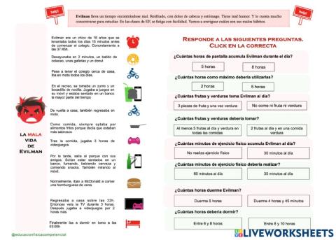 Evilman - Los hábitos no saludables