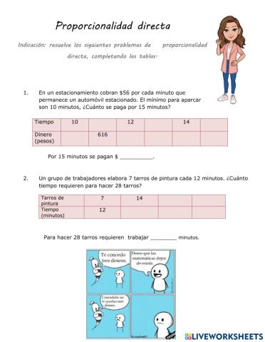 Proporcionalidad directa