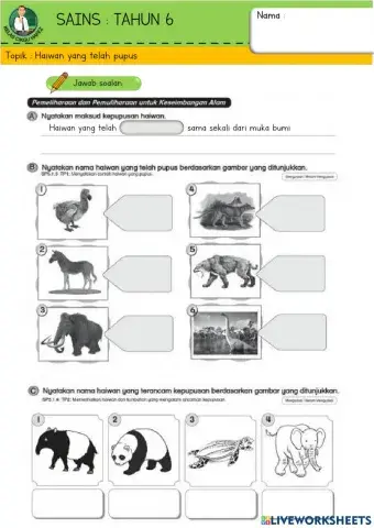 Haiwan yang telah lenyap