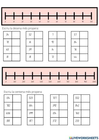 Desena i centena propera