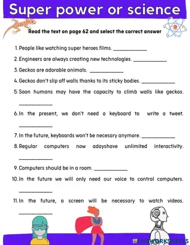 Super powers or science - Big English 6 Unit 5