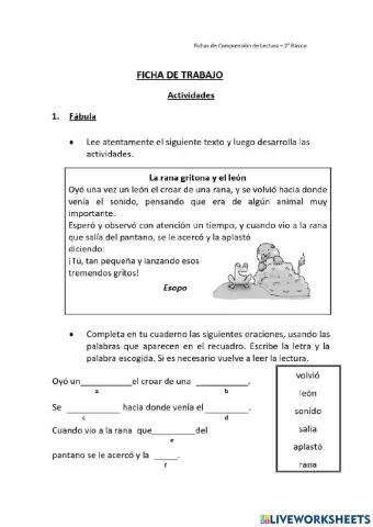 Guia de comprension lectora