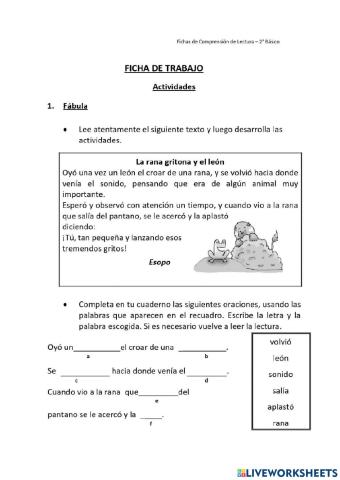 Guia de comprension lectora