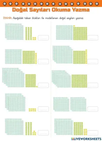 Doğal Sayıları Okuma Yazma