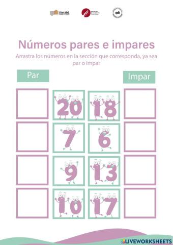Números pares e impares